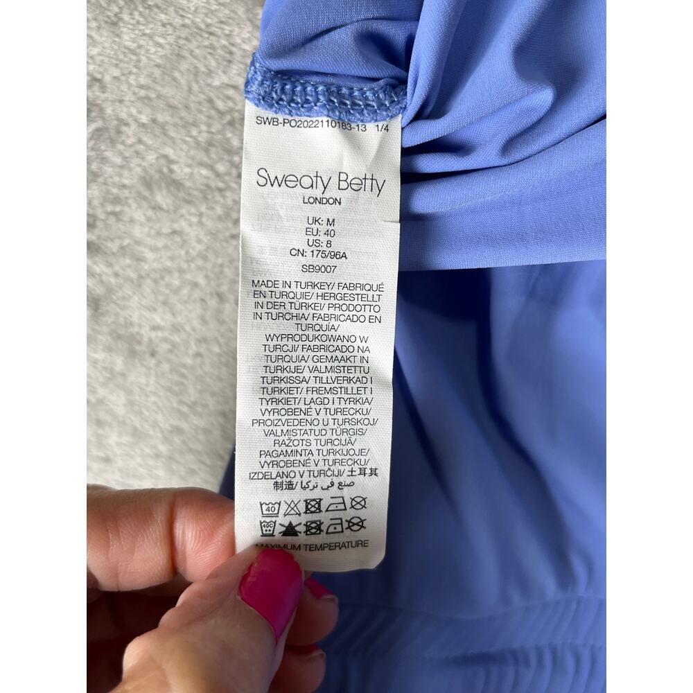 Sweaty Betty Racerback Jumpsuit Periwinkle Blue Relaxed Athleisure Size 8 - Picture 6 of 12